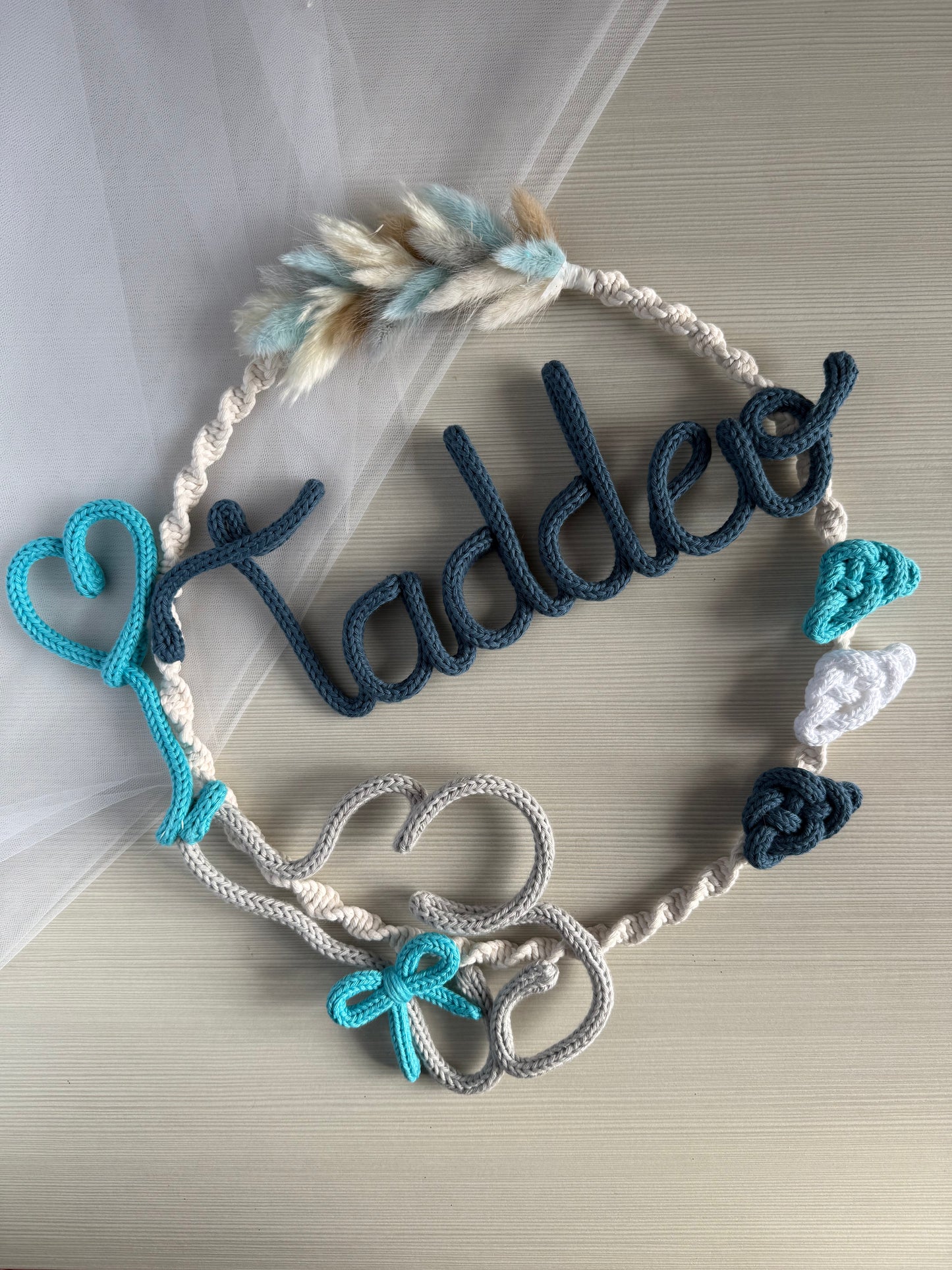 Fiocco / Ghirlanda nascita modello Giosuè