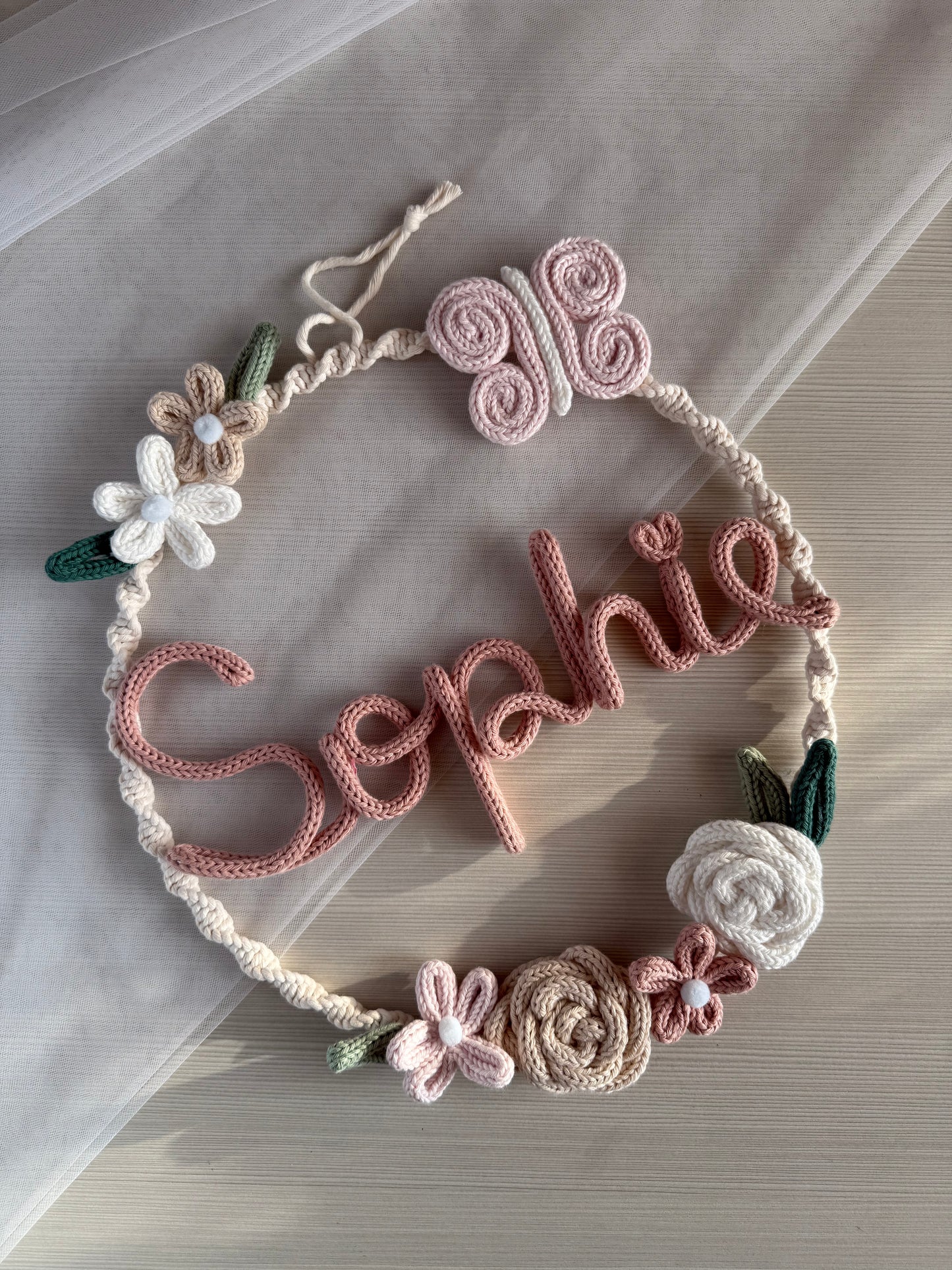 Fiocco/ghirlanda Nascita modello Lavinia