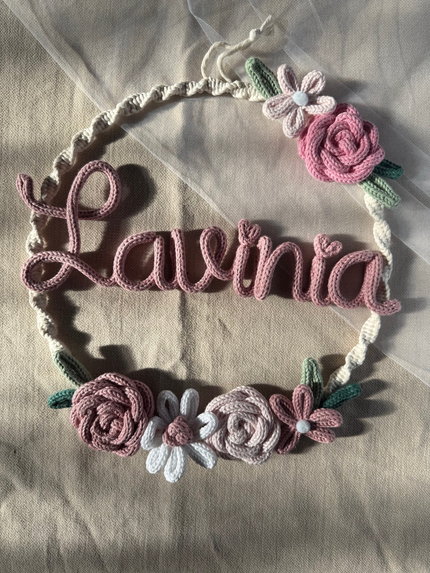 Fiocco / Ghirlanda nascita modello Camilla