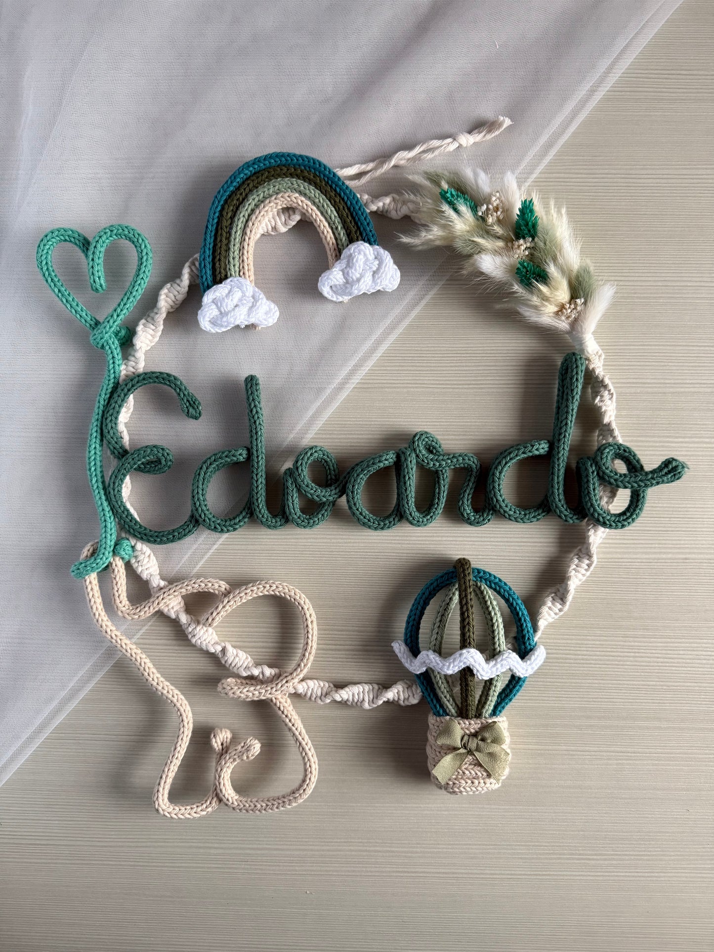 Fiocco / ghirlanda nascita modello ' Edo'