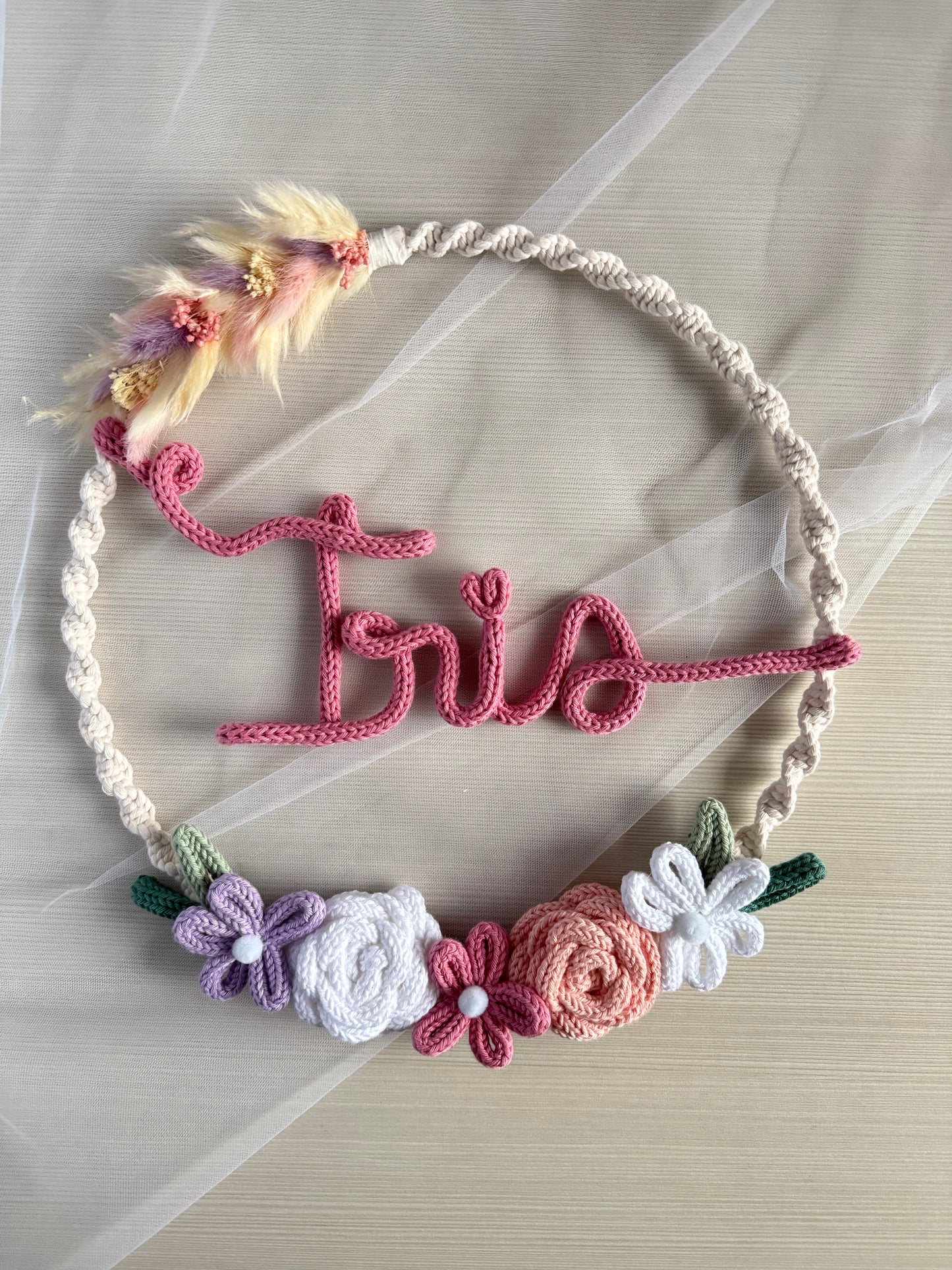 Fiocco / Ghirlanda nascita modello Cecilia