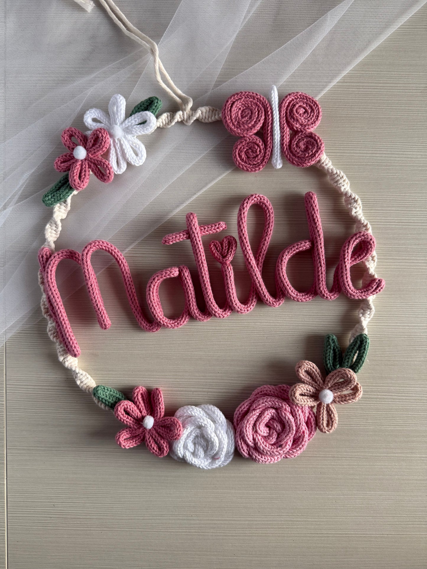 Fiocco/ghirlanda Nascita modello Lavinia