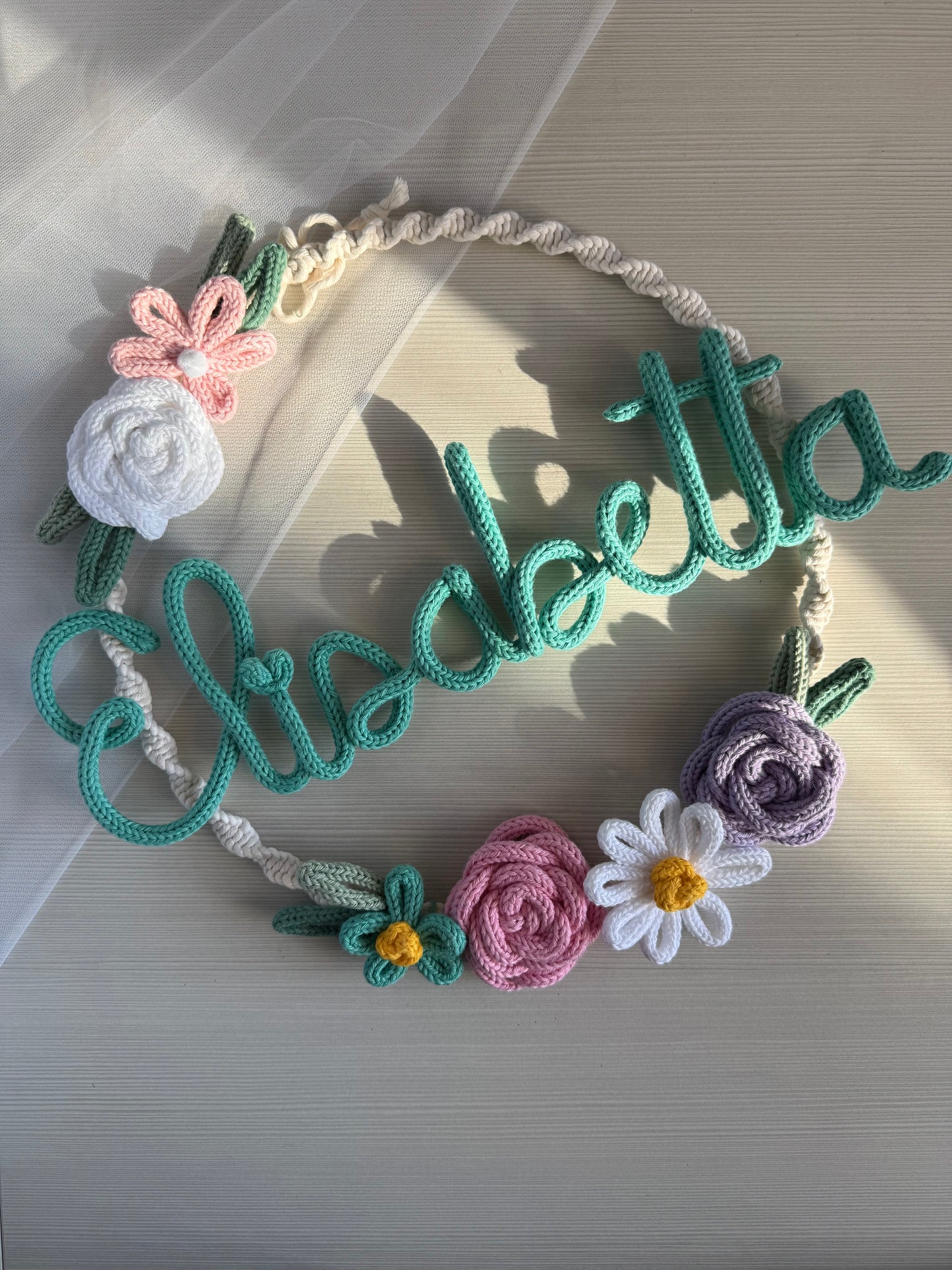 Fiocco / Ghirlanda nascita modello Camilla