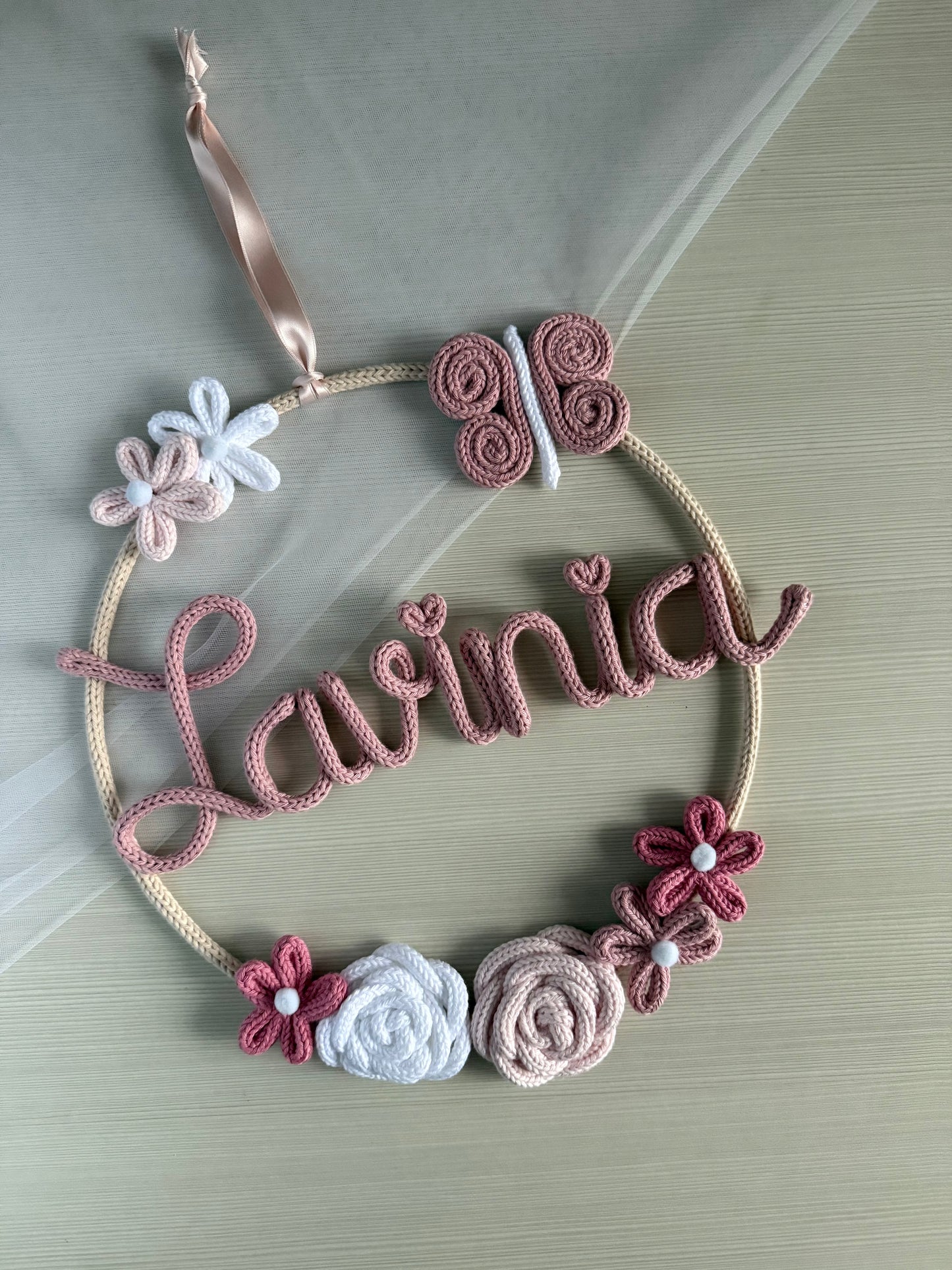 Fiocco/ghirlanda Nascita modello Lavinia