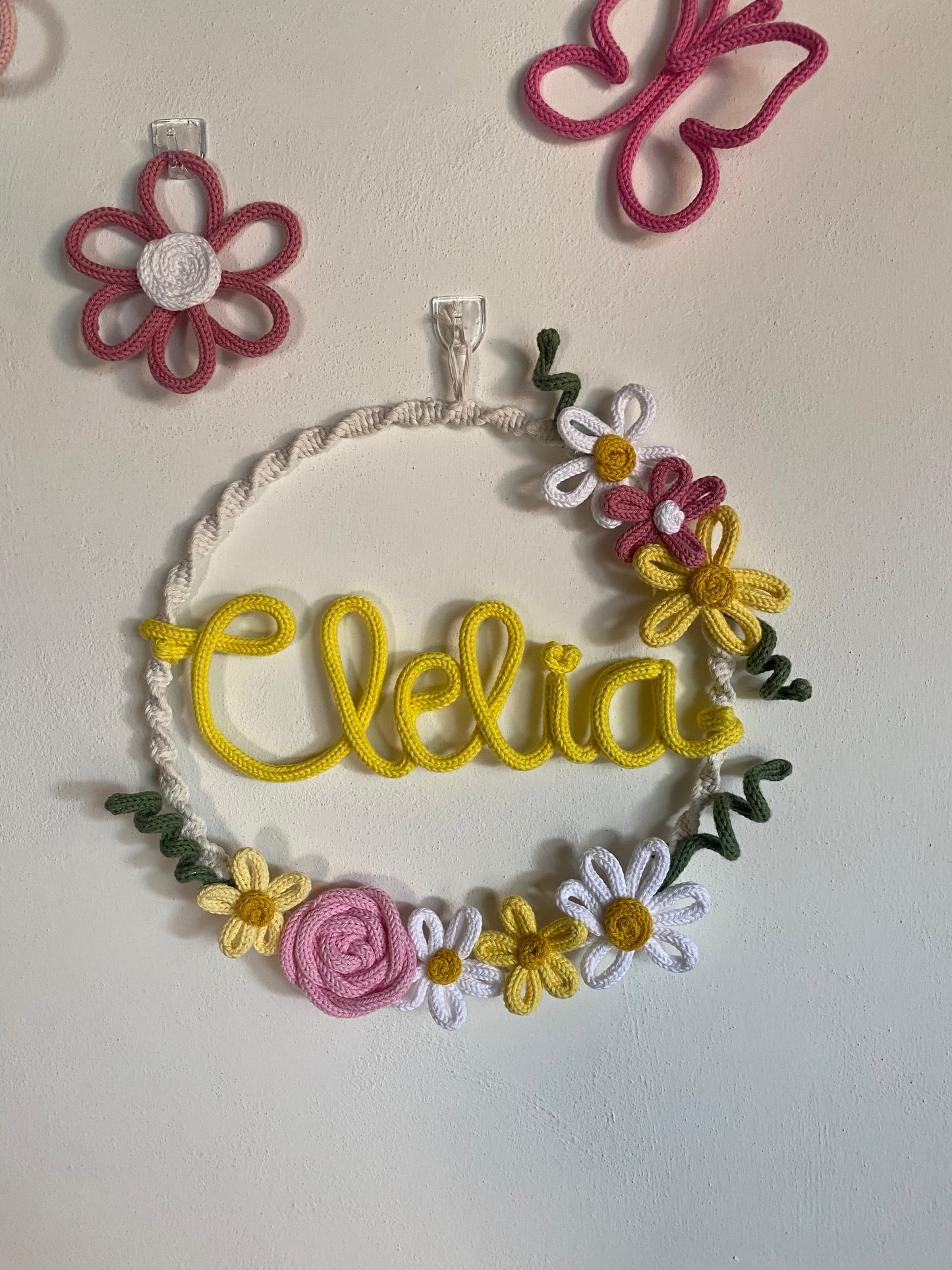 Fiocco / Ghirlanda nascita modello Clelia