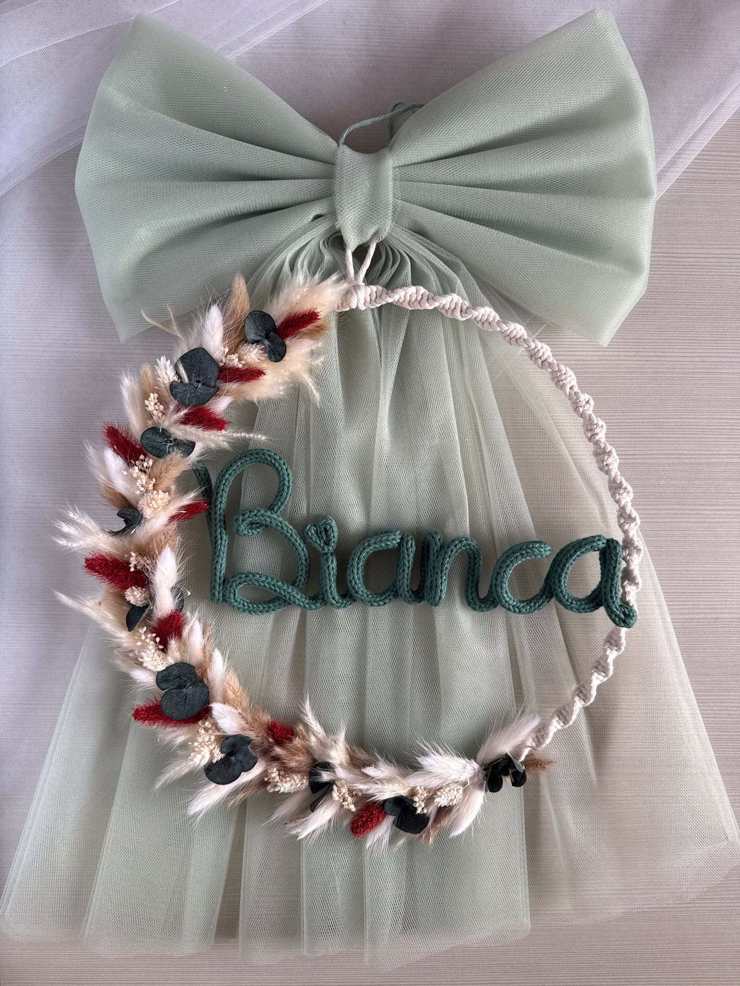 Fiocco / Ghirlanda nascita 'Bloom'