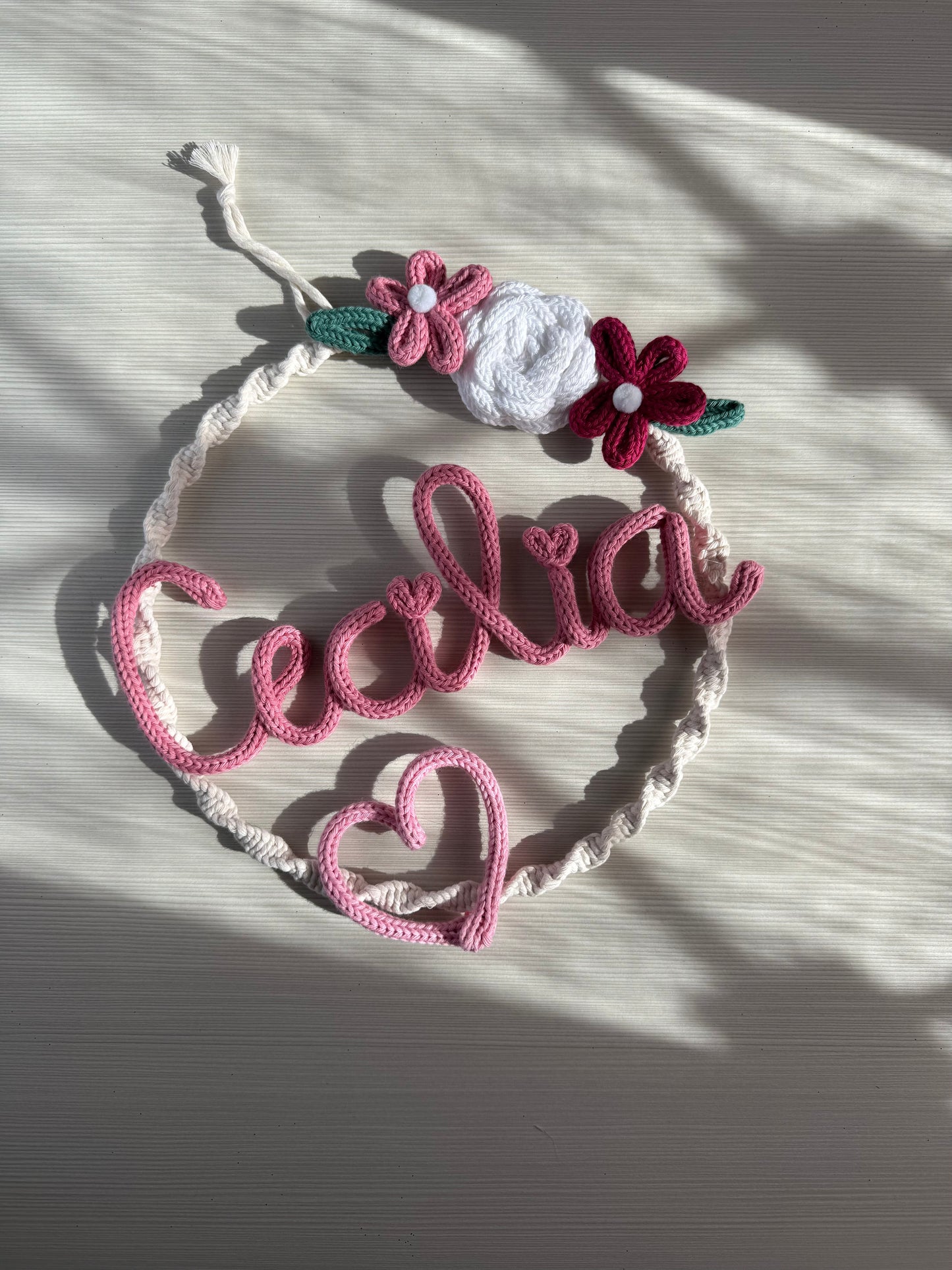 Fiocco / Ghirlanda nascita ø 25 - Cecilia