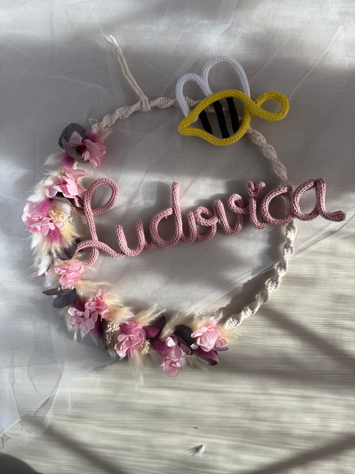 Fiocco / Ghirlanda nascita 'Bloom'