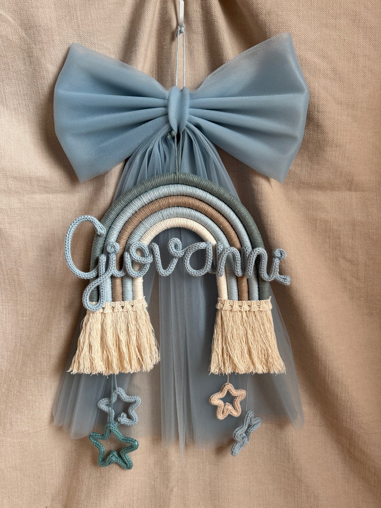 Fiocco nascita / Arcobaleno nascita con fiocco