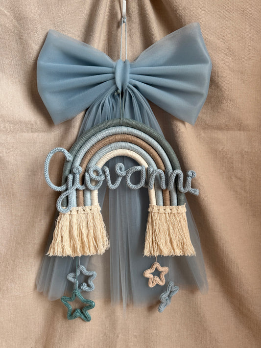 Fiocco nascita / Arcobaleno nascita con fiocco