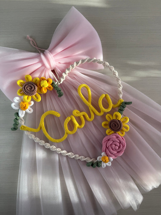 Fiocco / Ghirlanda cuore modello 'Carla'