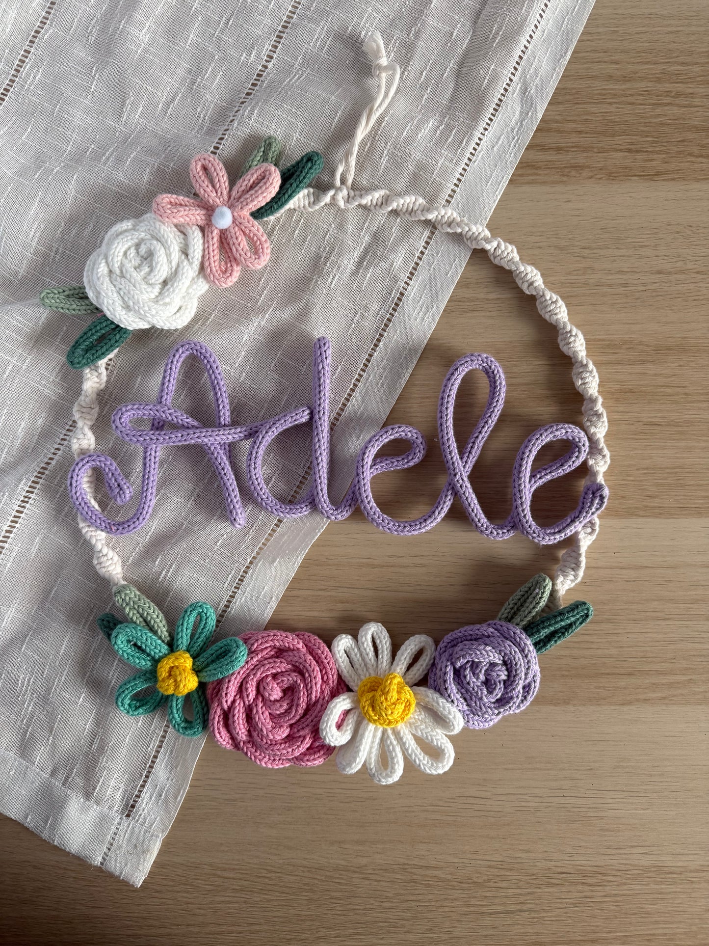 Fiocco / Ghirlanda nascita modello Camilla