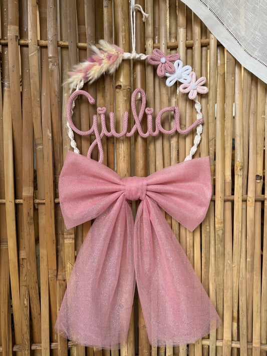 Fiocco / Ghirlanda nascita modello Giulia