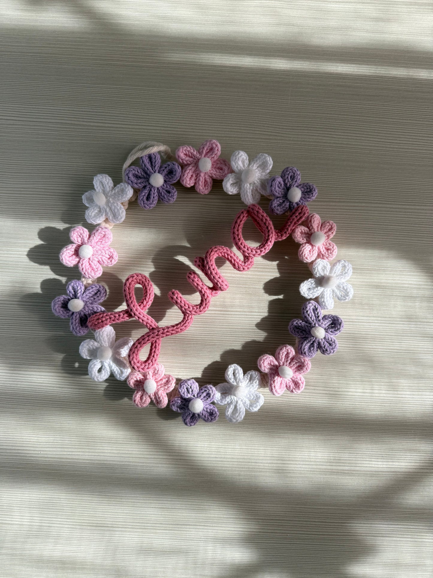 Fiocco Nascita / ghirlanda Daisy ø20 cm