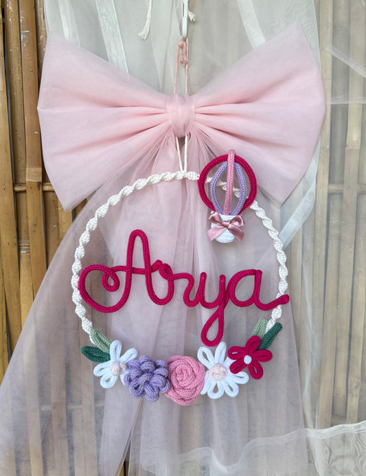 Fiocco / Ghirlanda nascita modello 'Arya'