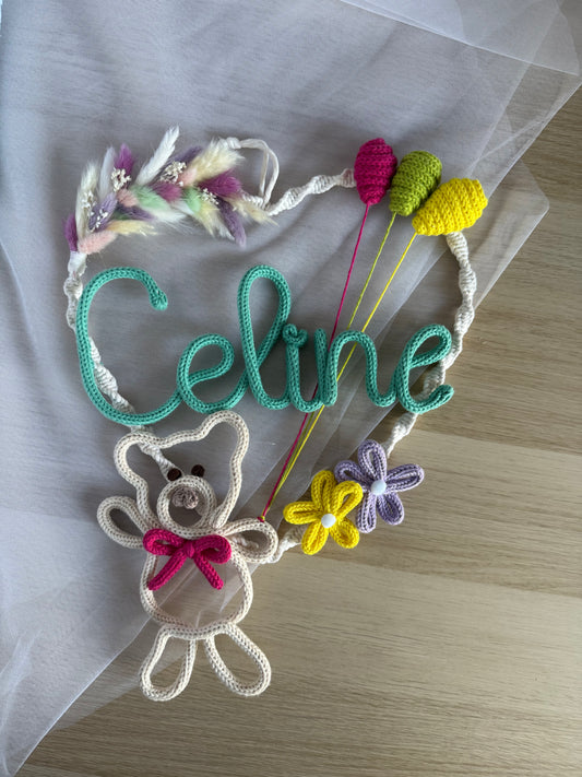 Fiocco / Ghirlanda nascita modello Celine