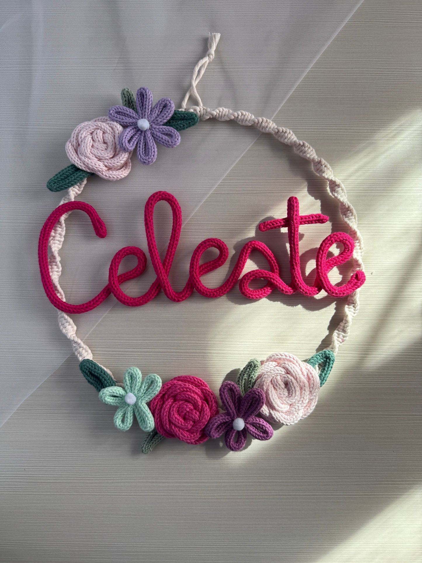 Fiocco / Ghirlanda nascita modello Camilla